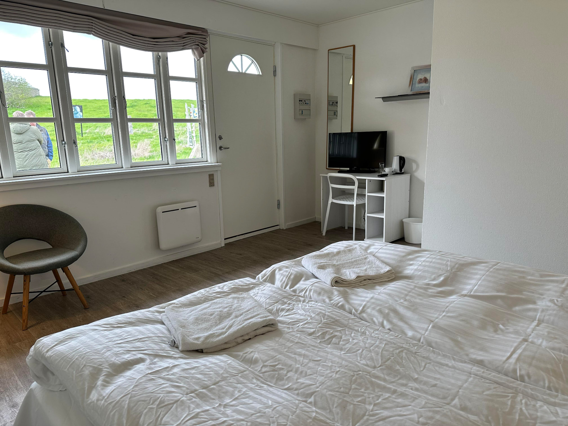 Nyrenoveret værelse på Orø Kro & Hotel