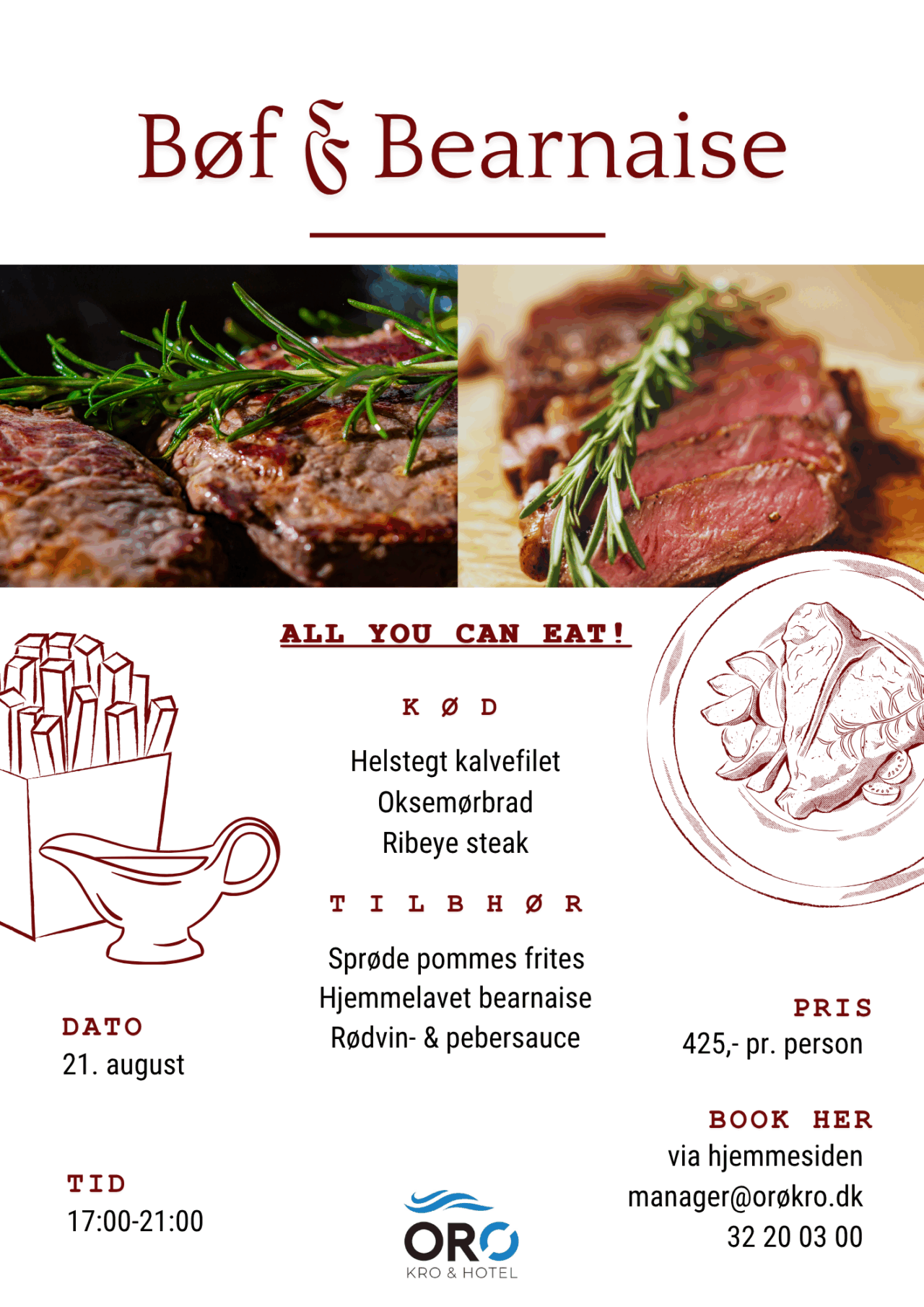 Orø Kro: Hyggelig Restaurant med Musik & Events | Book Bord Online