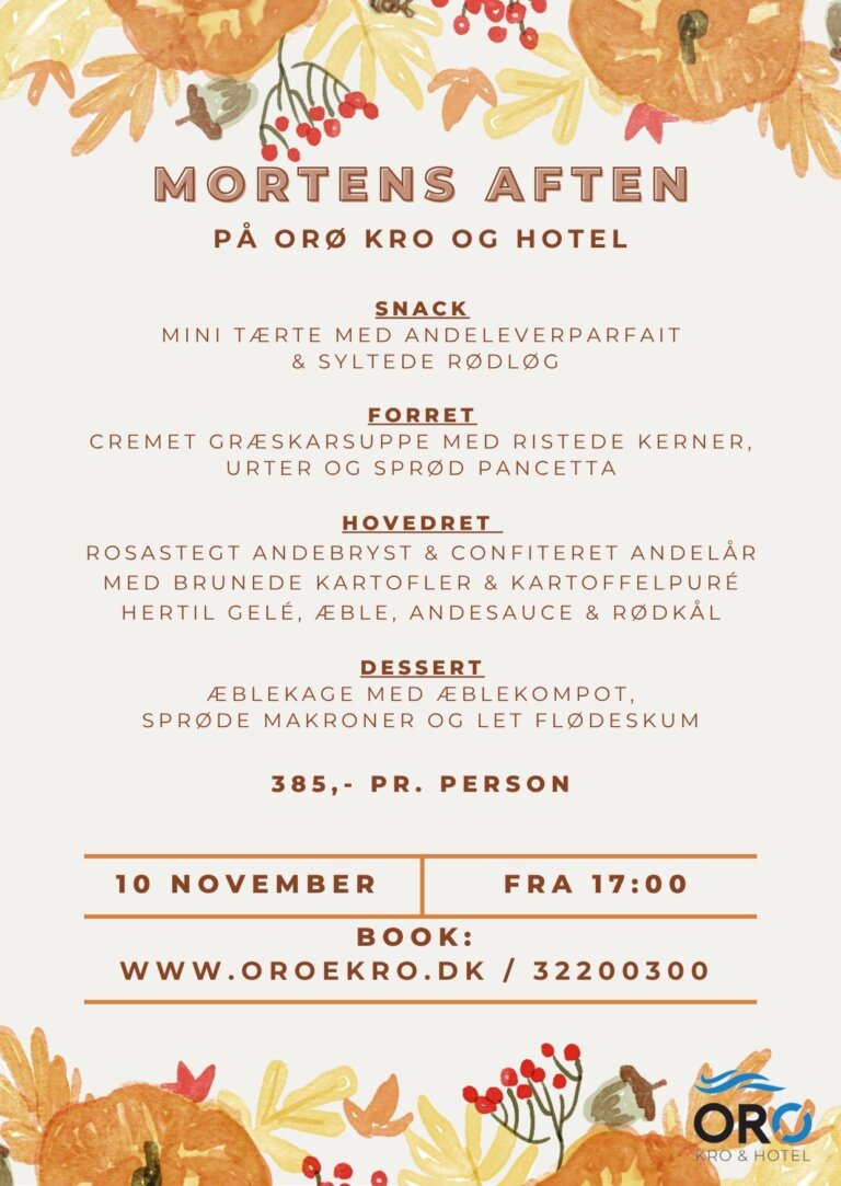 Orø Kro: Hyggelig Restaurant med Musik & Events | Book Bord Online